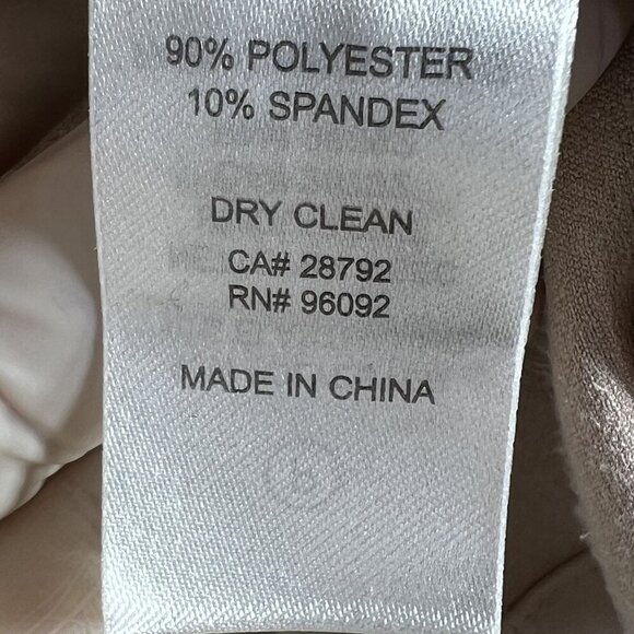 Katherine Barclay Montreal Womens M Faux Suede Tan Waterfall Front Drape Blazer - Picture 13 of 13